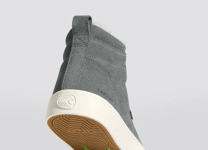 OCA Therma High Hooks Charcoal Grey Suede Boot Women - Image 6