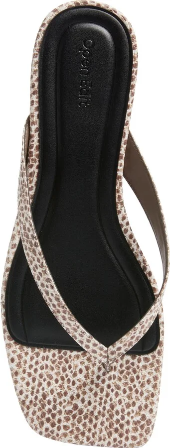 Ocean Snakeskin Embossed Thong Sandal - Image 7