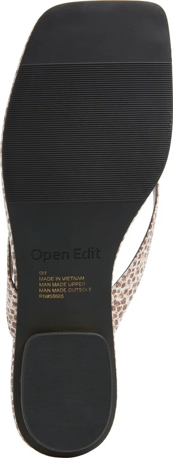 Ocean Snakeskin Embossed Thong Sandal - Image 8