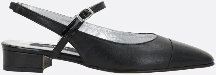 Oceano Slingbacks In Nappa And Patent Leather