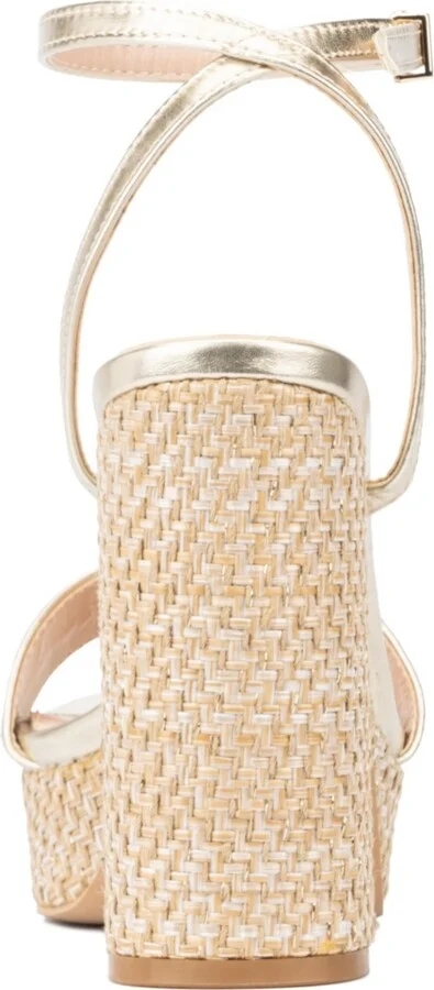 Odalina Women's Raffia Platform Heel Sandals - Image 2