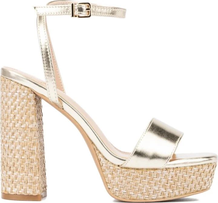 Odalina Women's Raffia Platform Heel Sandals - Image 3
