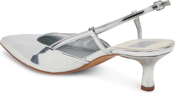 Odela Pointed Toe Kitten Heel Slingback Pump - Image 2