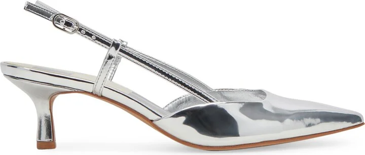 Odela Pointed Toe Kitten Heel Slingback Pump - Image 3