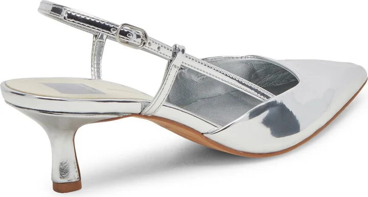Odela Pointed Toe Kitten Heel Slingback Pump - Image 8