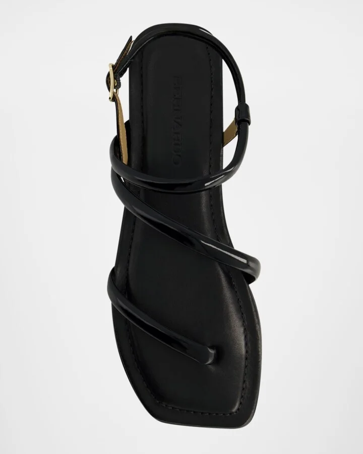 Odessa Patent Thong Slingback Sandals - Image 4