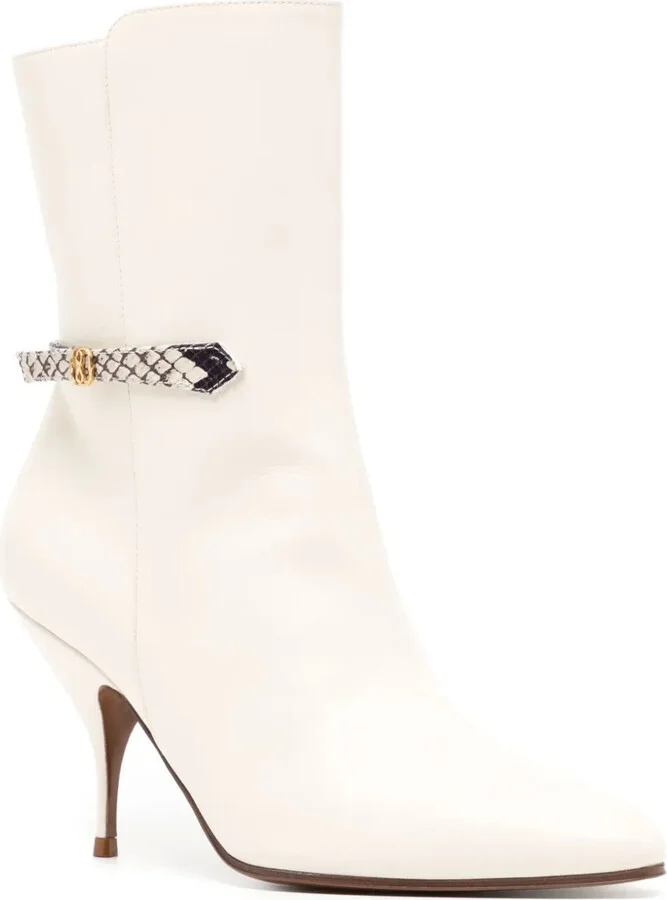 Odeya 85mm leather boots - Image 2