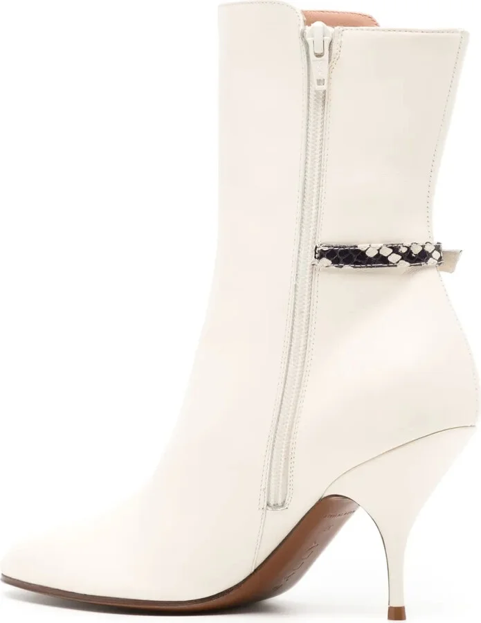 Odeya 85mm leather boots - Image 3