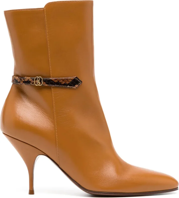 Odeya 85mm leather boots