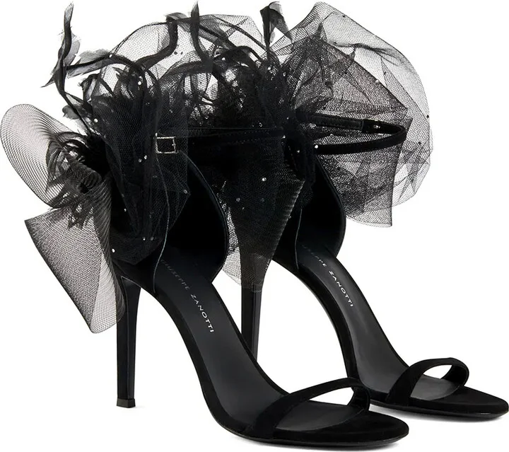 Odile 105mm bow-appliqué sandals - Image 2