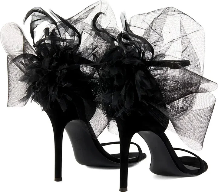 Odile 105mm bow-appliqué sandals - Image 3