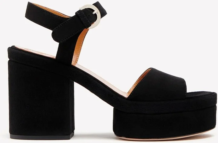 Odina 100 Leather Platform Sandals