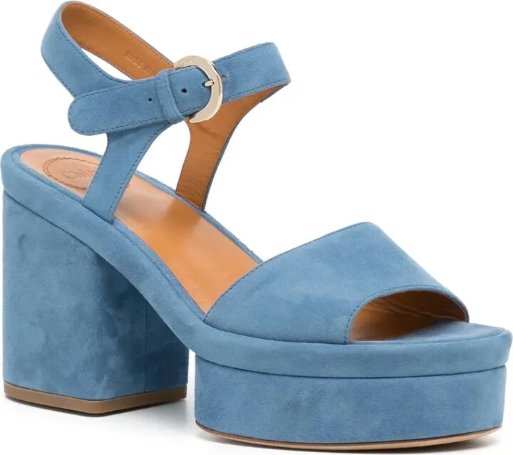 Odina 85mm suede sandals - Image 2