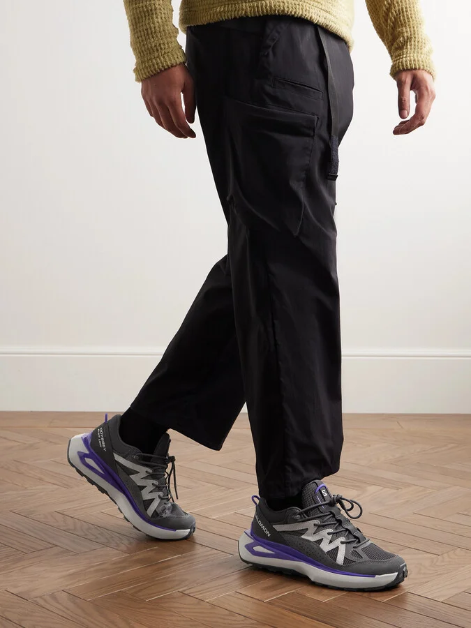 Odyssey ELMT Suede-Trimmed Mesh Sneakers - Image 2