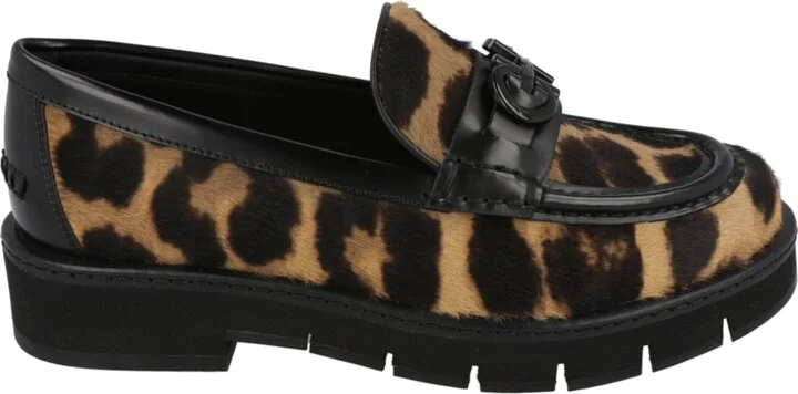 Ofelia Leopard Print Loafers