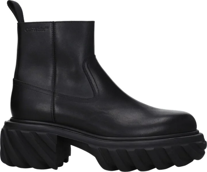 Off- Leather Men's Ankle