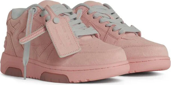 Off-White '0.0.0' Pink Suede Sneakers - Image 2