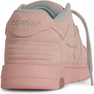 Off-White '0.0.0' Pink Suede Sneakers - Image 3