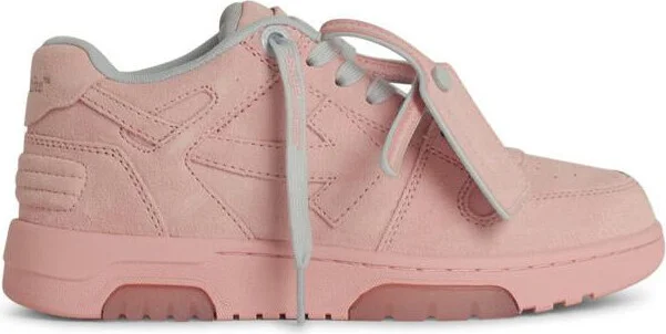 Off-White '0.0.0' Pink Suede Sneakers