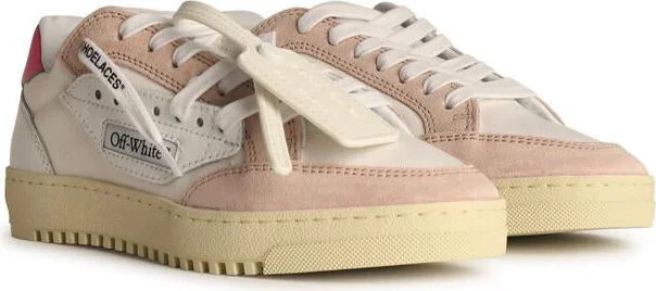 Off-White '5.0' White Cotton Blend Sneakers - Image 2