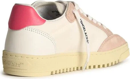 Off-White '5.0' White Cotton Blend Sneakers - Image 3