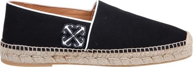 Off-White Anglette Arrow-Embroidered Slip-On Espadrilles
