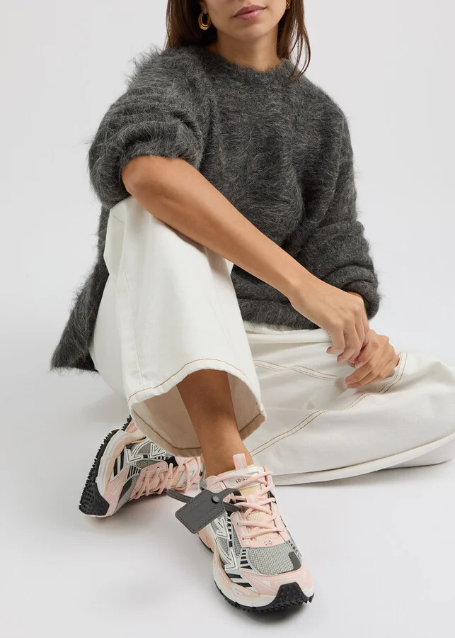 Off-white Be Right Back Panelled Mesh Sneakers - Image 5