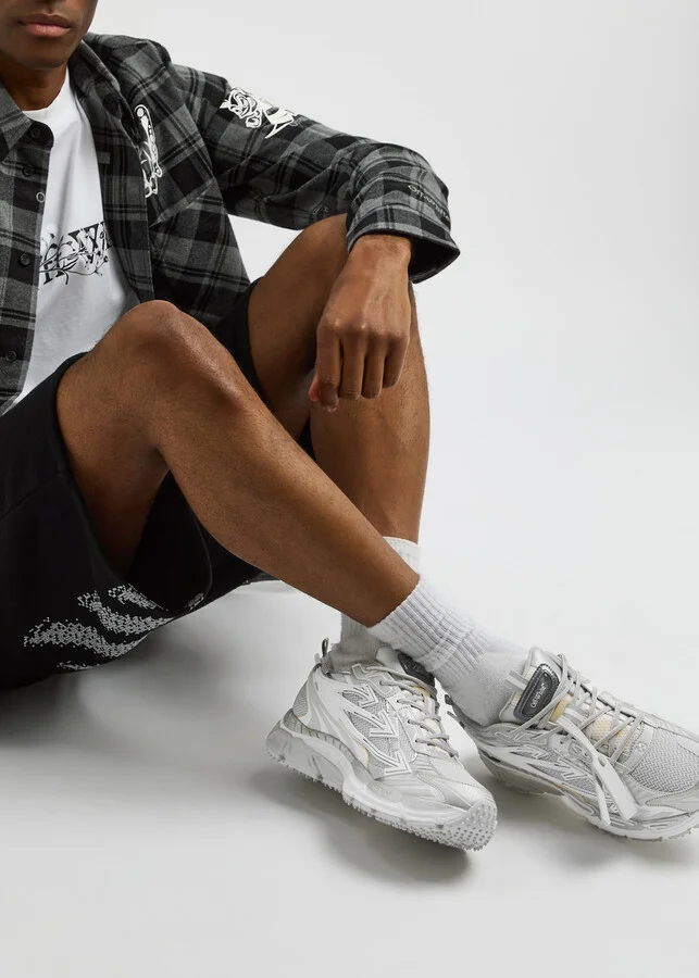 Off-white Be Right Back Panelled Mesh Sneakers - Image 5