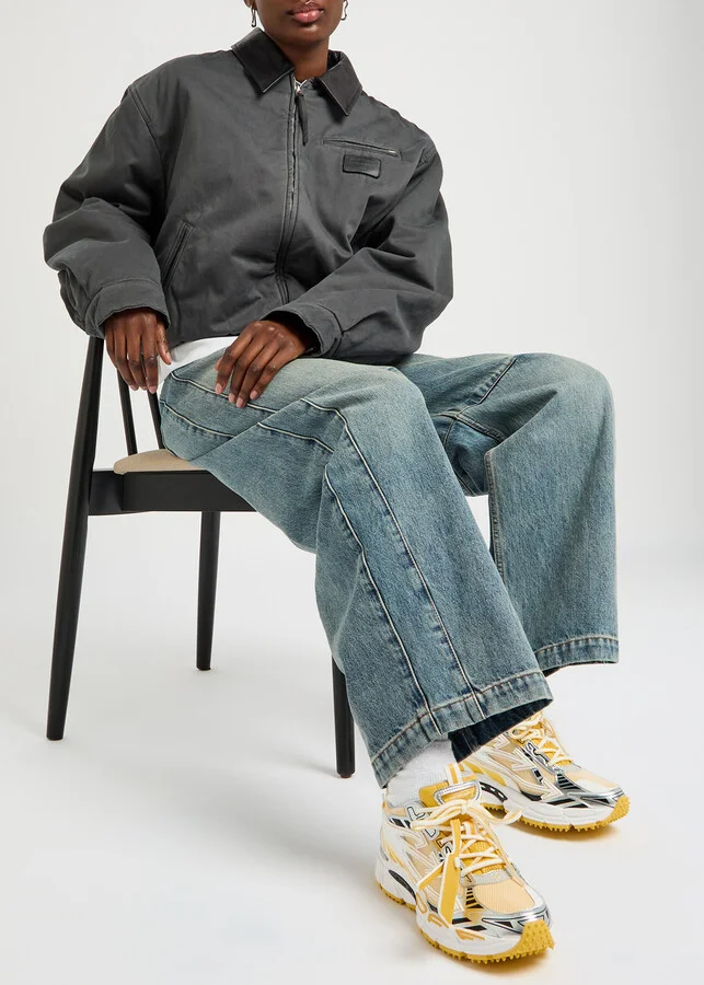 Off-white Be Right Back Panelled Mesh Sneakers - Image 9