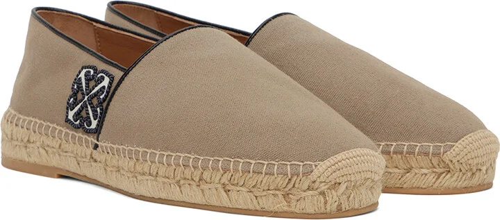 Off-White Beige Anglette Espadrilles - Image 4