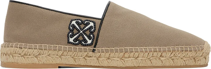 Off-White Beige Anglette Espadrilles