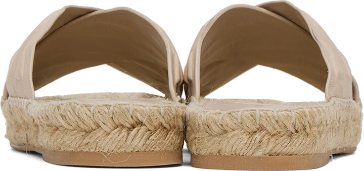 Off-White Beige Diag Lea Sandals - Image 2