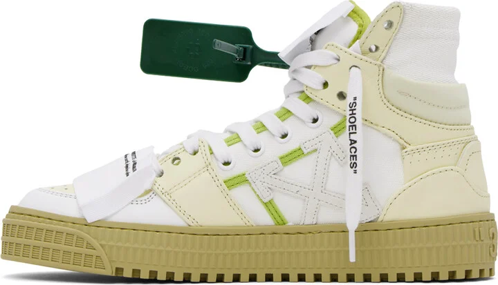 Off-White Beige & White 3.0 Off Court Sneakers - Image 3