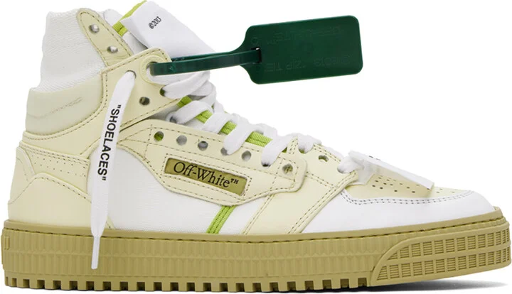 Off-White Beige & White 3.0 Off Court Sneakers