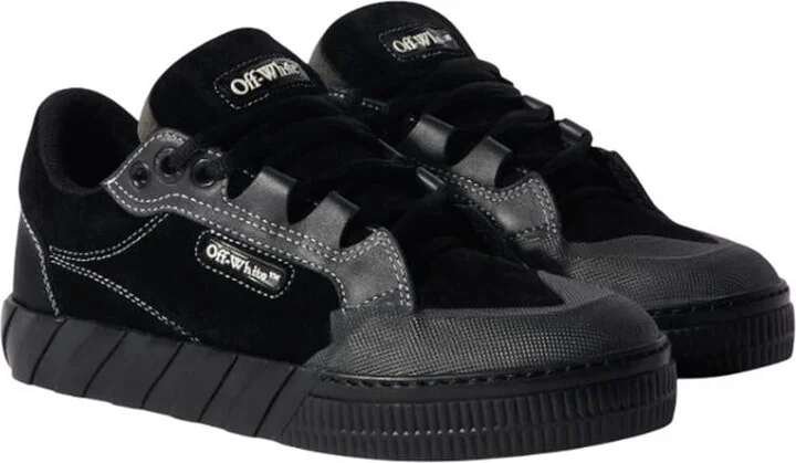 Off-White Black 779 Vulcanized Leather Sneakers - Image 2