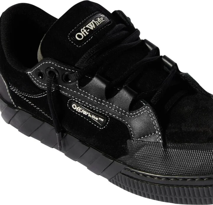 Off-White Black 779 Vulcanized Leather Sneakers - Image 5