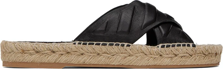 Off-White Black & Beige Diag Lea Sandals
