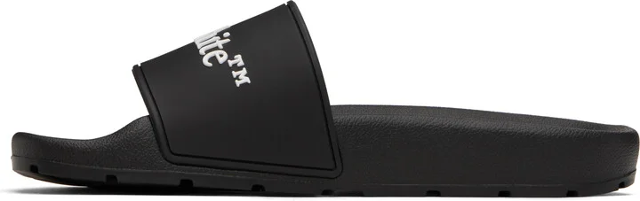 Off-White Black Bookish Pool Slides - Image 3