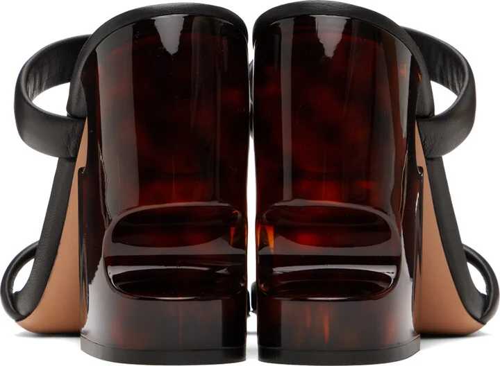 Off-White Black & Brown Meteor Heeled Sandals - Image 2