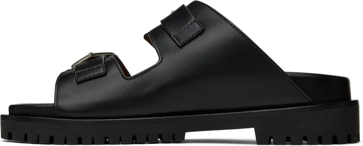 Off-White Black Bulk Arrow Sandals - Image 3