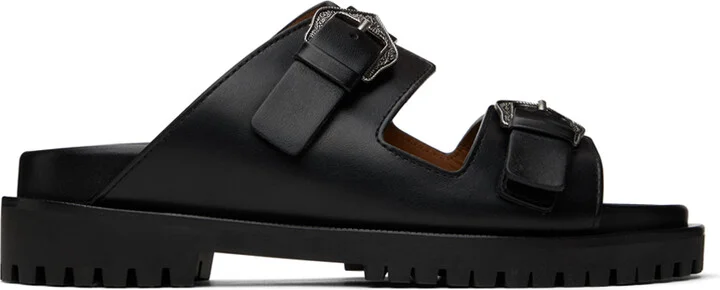 Off-White Black Bulk Arrow Sandals