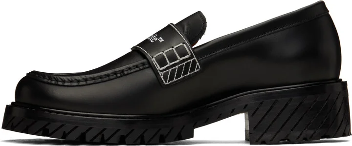 Off-White Black Combat Loafers - Image 3