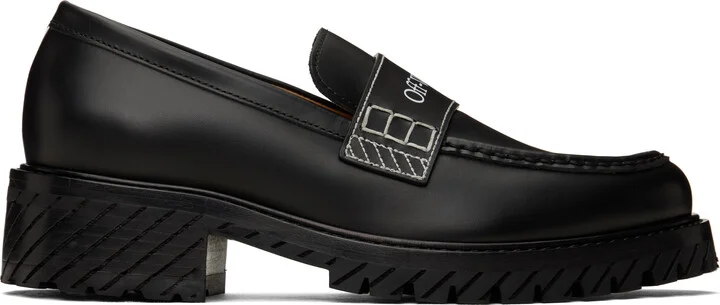 Off-White Black Combat Loafers