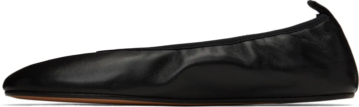 Off-White Black 'High Heel' Ballerina Flats - Image 3