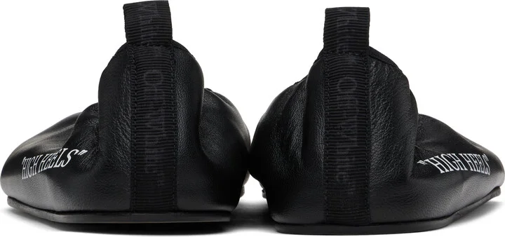 Off-White Black 'High Heel' Ballerina Flats - Image 2