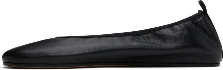 Off-White Black 'High Heel' Ballerina Flats - Image 3
