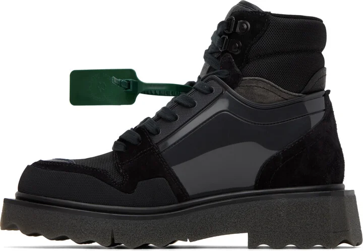 Off-White Black Hiking Sponge Boot - Image 3