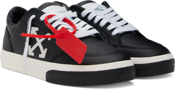 Off-White Black New Low Vulcanized Sneakers - Image 4