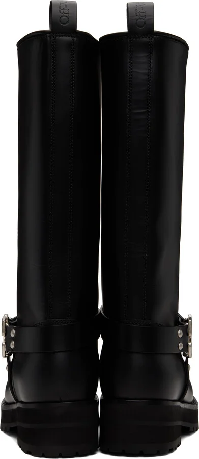 Off-White Black Off Track Boots - Image 2