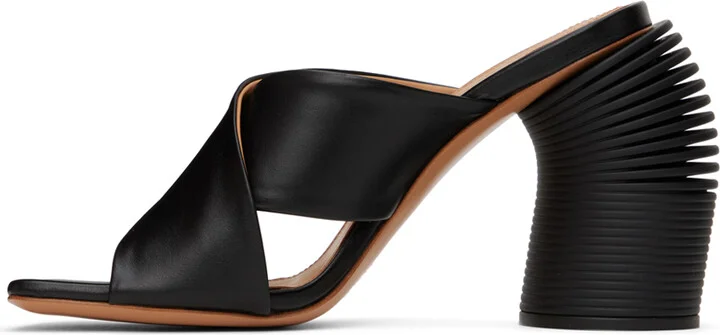 Off-White Black Spring Heeled Sandals - Image 3